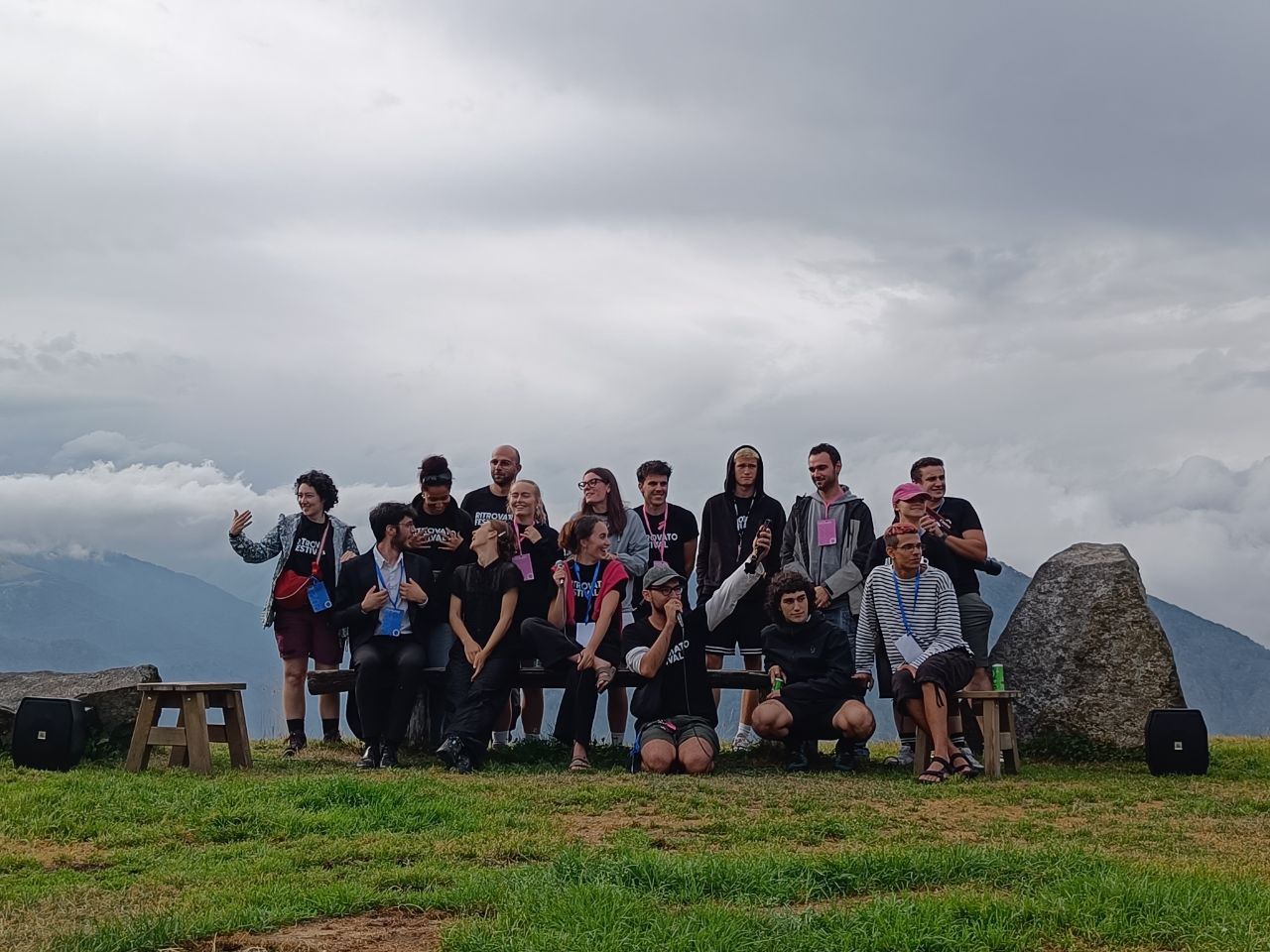 foto del team al completo di Ritrovato Festival